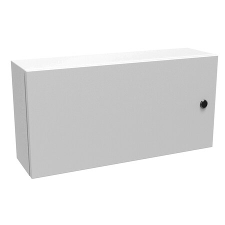 Hammond Slotted 1/4 Turn Latch Electrical Enclosures, 12 in H, 6 in D, 24 in W, NEMA 4, Steel EN4SD12246LG